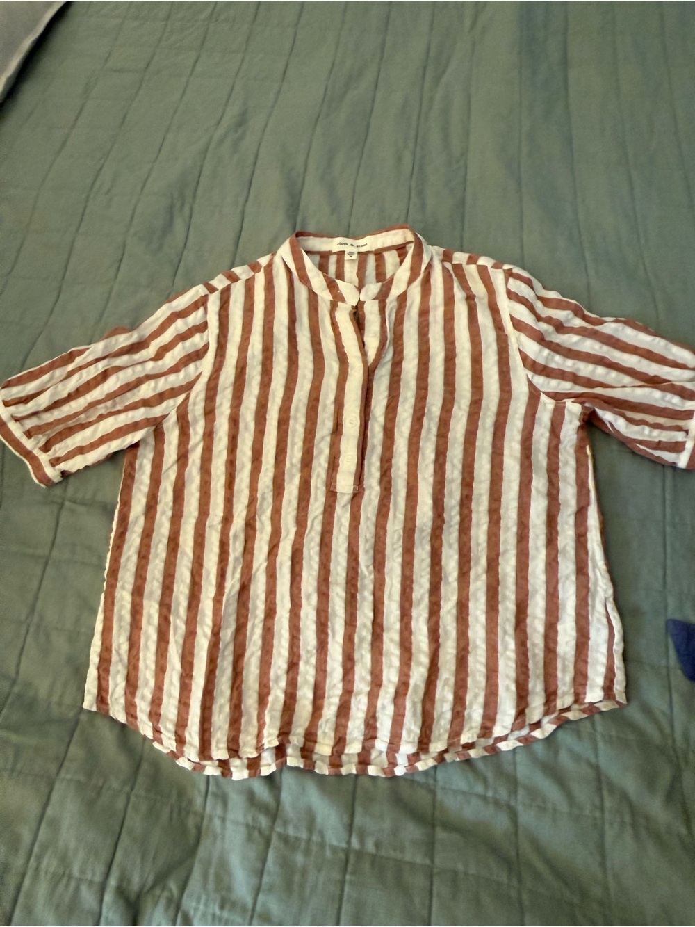 cloth & stone Stripe Short-Sleeve Shirt